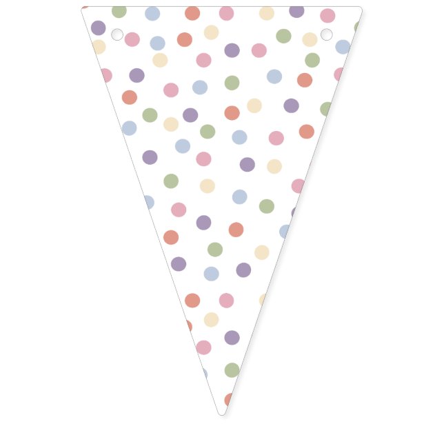 Confetti Contemporary (Dots) Wimpelkette (Erste Fahne)