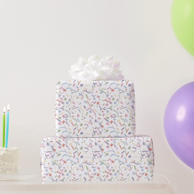 Confetti Contemporary (Überraschung) Geschenkpapier (Partygeschenke)