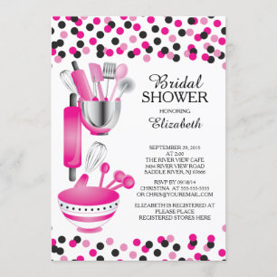 Confetti Cuisine moderne Invitations de douche nup