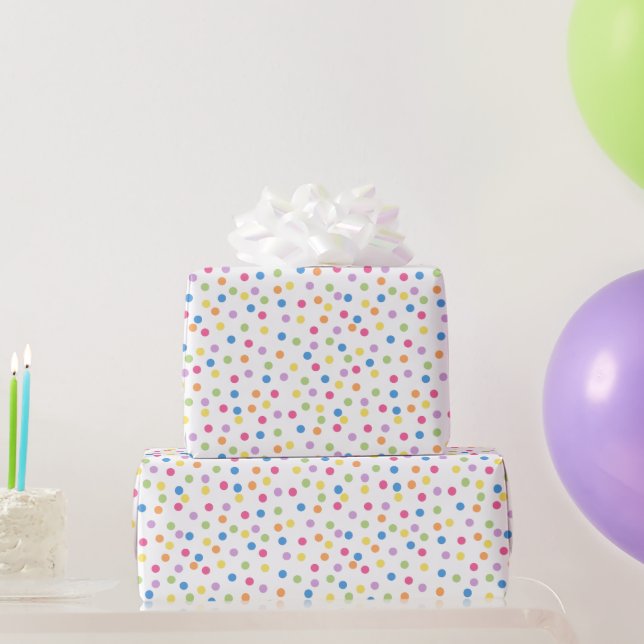 Confetti Dazzle (Punkte) Geschenkpapier (Partygeschenke)