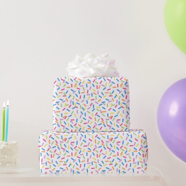 Confetti Dazzle (Sprinkles) Geschenkpapier (Partygeschenke)