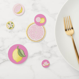 Confetti de limonade rose pour décor de fête d'ann