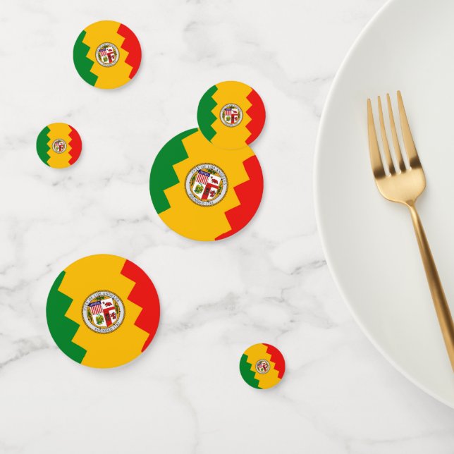 Confetti de table avec le drapeau de Los Angeles,  (Groupe)