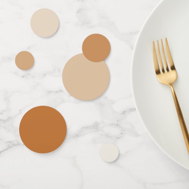 Confetti de table de charme rustique - Gradient ch (Groupe)