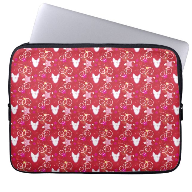 Confetti Diamond Bull Terrier Laptopschutzhülle (Vorderseite)