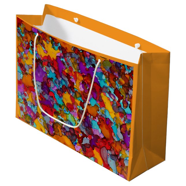 Confetti Dream Große Geschenktüte (Vorderseite Schrägansicht)