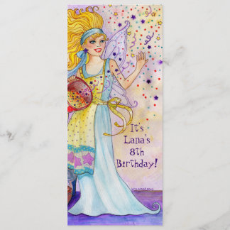 Confetti Fairy Geburtstagsparty Einladung