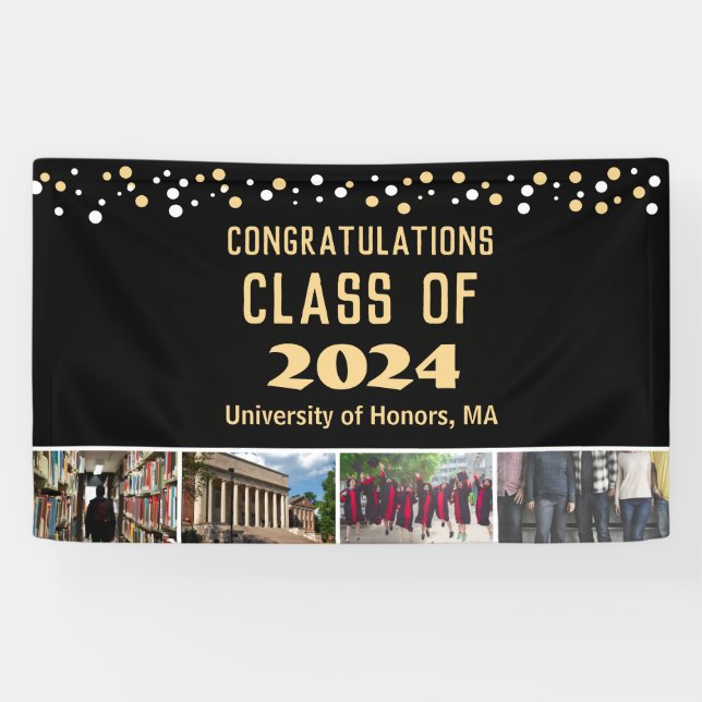 Confetti Foto Herzlichen Glückwunsch Klasse der Ab Banner (Horizontal)