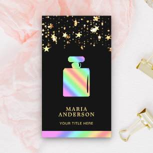 Confetti Fragrance Colorful Rainbow Parfüm Flasche Visitenkarte
