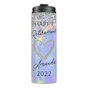 Confetti Funkelnd Glitzer Rente Geschenk für sie Thermosbecher