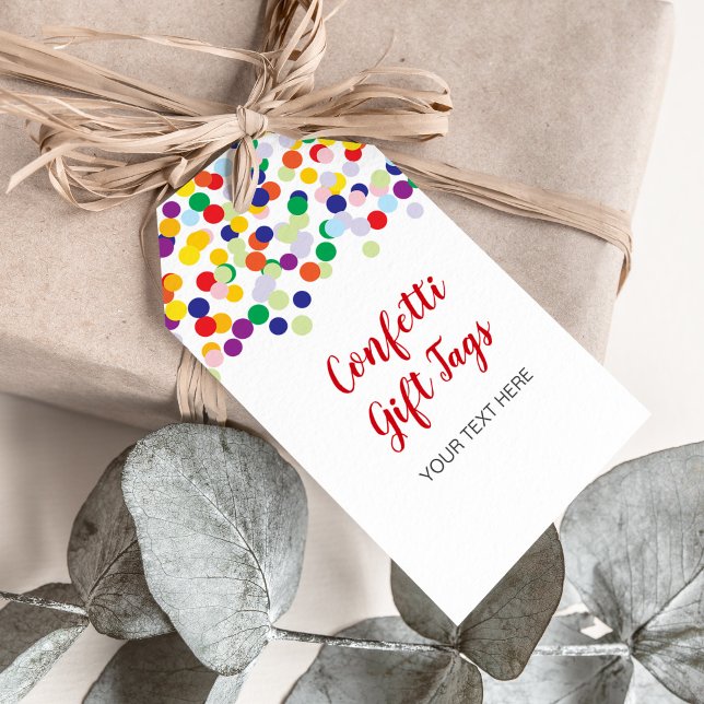 Confetti Geschenketiketten für Duschen und Gastges Geschenkanhänger (Von Creator hochgeladen)