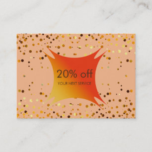 Confetti Gold Coupon réduction Certificat cadeau