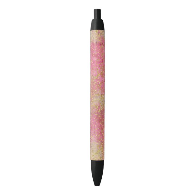 Confetti Golden Pink Kugelschreiber (Vorderseite Vertikal)