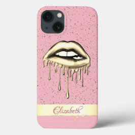 Confetti, Goldrand, metallene Tropfsteine Case-Mate iPhone Hülle
