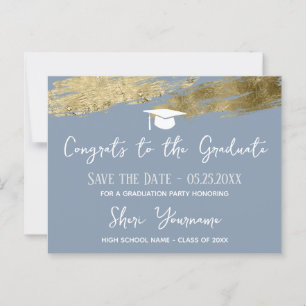 Confetti Graduation Party Save the Date Einladung Postkarte