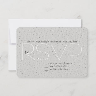 Confetti gris argenté RSVP