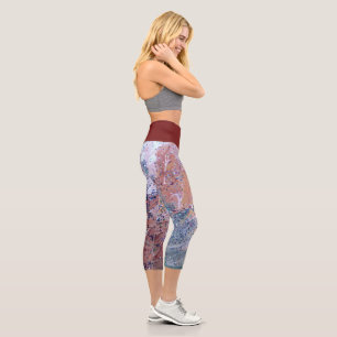 Confetti grunge High Taillenkapsel Capri Leggings