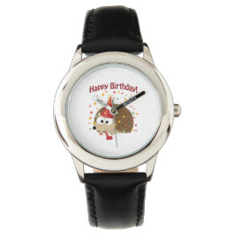 Confetti Happy Birthday Igel Armbanduhr