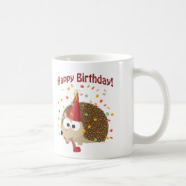 Confetti Happy Birthday Igel Kaffeetasse