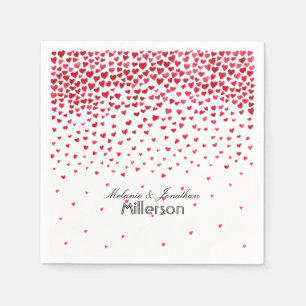 Confetti Hearts Serviette