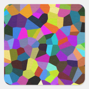 Confetti in Jewel Tones Quadratischer Aufkleber