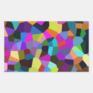 Confetti in Jewel Tones Rechteckiger Aufkleber