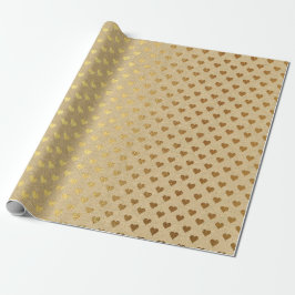 Confetti Kraft Gold Elegante Minimal Geschenkpapier