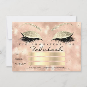 Confetti Lashes Gold Blush Makeup Certificate Gesc