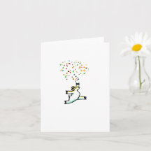 "Confetti", leere Grußkarte