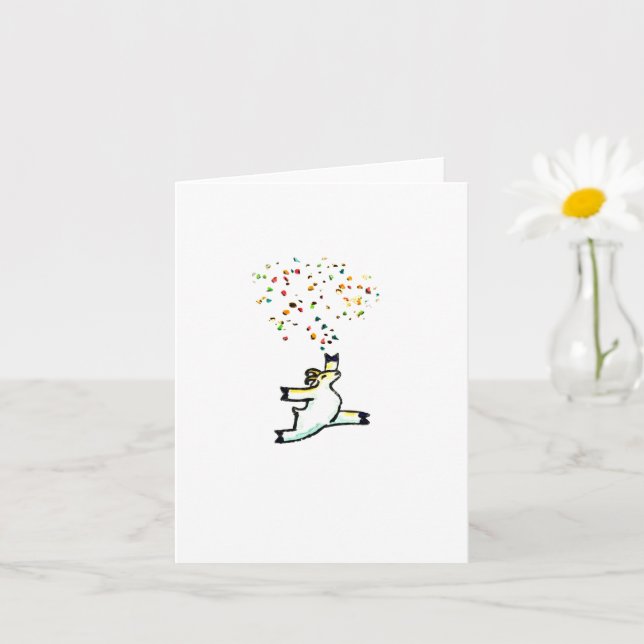 "Confetti", leere Grußkarte Karte (Kleine Pflanze)
