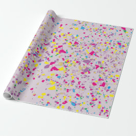 Confetti Lila Wrapping Paper Geschenkpapier