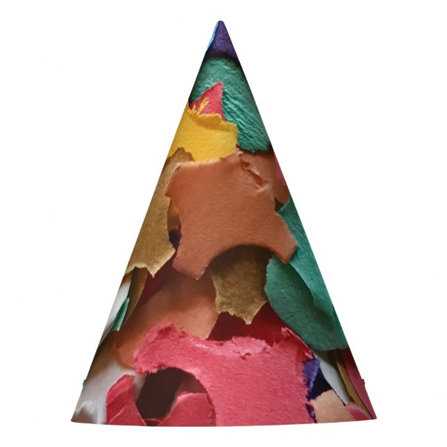 Confetti Party Karneval Bunte Papierstücke Stücke Partyhütchen (Vorderseite)