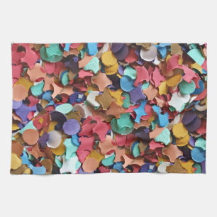 Confetti Party Karneval Farbiges Papier Funny Funn Geschirrtuch