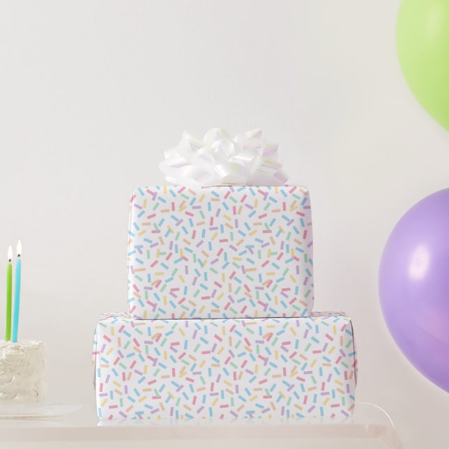 Confetti Pastels (Sprinklen) Geschenkpapier (Partygeschenke)