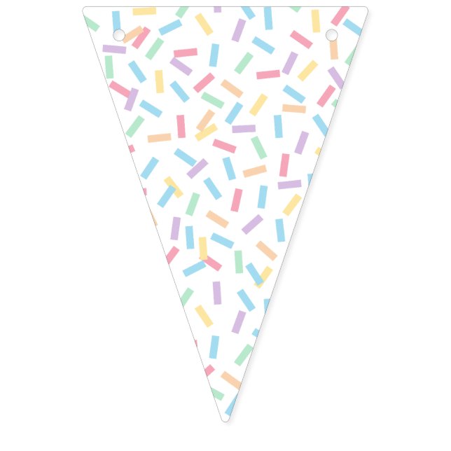 Confetti Pastels (Sprinklen) Wimpelkette (Erste Fahne)