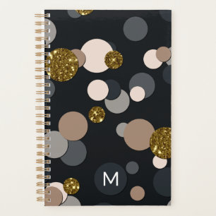 Confetti Peach, Maple, Grau und Gold Glitzer Planer