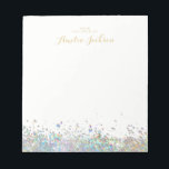 Confetti Personalisiert Notepad Stationery Notizblock<br><div class="desc">Hübschere Notepads im Kleinen Bayleigh Store!</div>