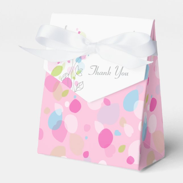 Confetti petal Blume danke Ihnen Gastgeschenk Hoch Geschenkschachtel (Vorderseite)