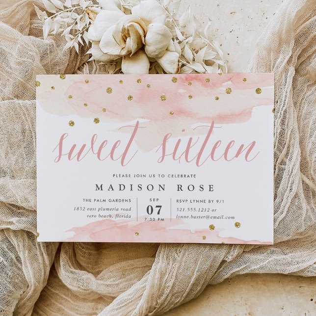 Confetti Pop | 16 . Geburtstag Birthday Party Einladung (Von Creator hochgeladen)