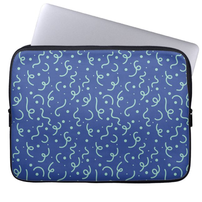 Confetti Pop - Cobalt Blue Laptopschutzhülle (Vorderseite)