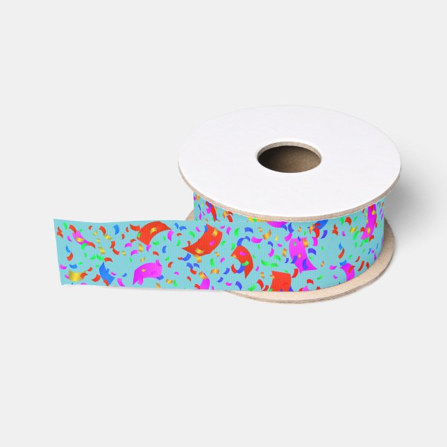 Confetti Ribbon Ripsband (Spule)