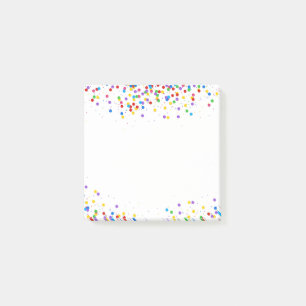 Confetti rond décoratif coloré - Notes de post-it