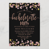 Confetti Sparkle Bachelorette Party Invitation