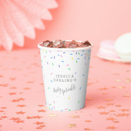 Confetti Sprinkle Baby Sprinkle Party Pappbecher