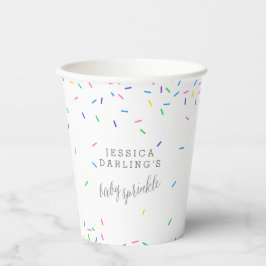 Confetti Sprinkle Baby Sprinkle Party Pappbecher