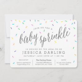 Confetti Sprinkles Baby Einladungen
