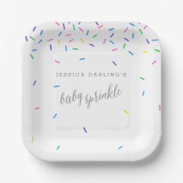 Confetti Sprinkles Baby Einladungen Pappteller
