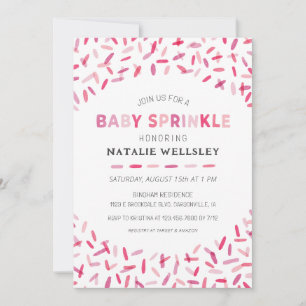 Confetti Sprinkles Baby Girl Sprinkle Einladung