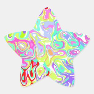 Confetti Star Stickers ~ Custom zu personalisieren