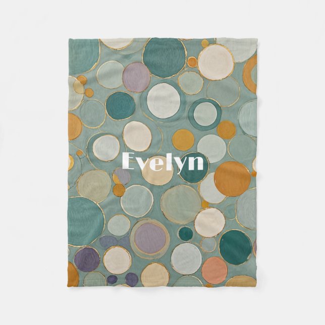 Confetti-Ströme Fleecedecke (Vorderseite)